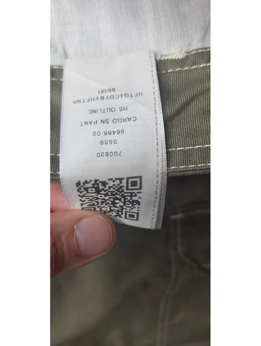 True Religion Kalamata Green Cargo Pant White Stitch Warped Horseshoe NWT Men 36